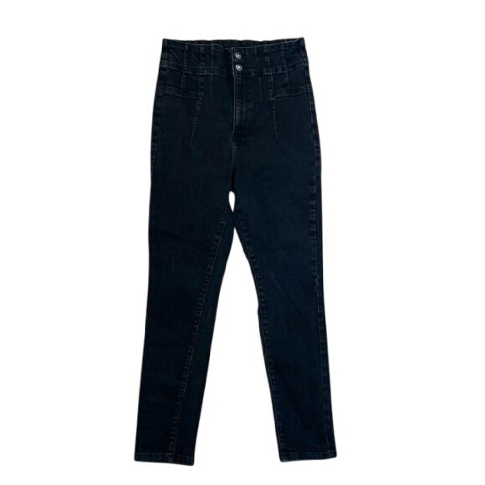 We the Free Black High Waisted Stretchy Jeans Sz 32